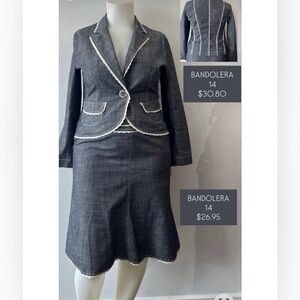 Women's Blue Blazer & Skirt Suit